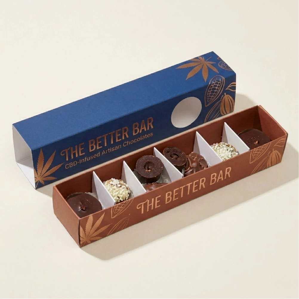 Custom CBD Chocolate Boxes | Edible Hemp Packaging